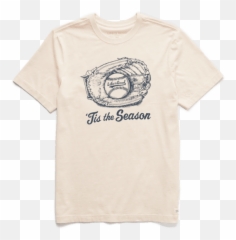 Menu0027s U0027tis The Season Baseball Glove Crusher Tee - Short Sleeve png