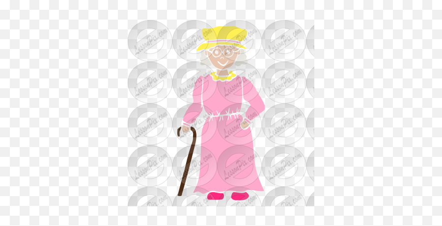Old Lady Stencil For Classroom - Clip Art Png,Old Lady Png