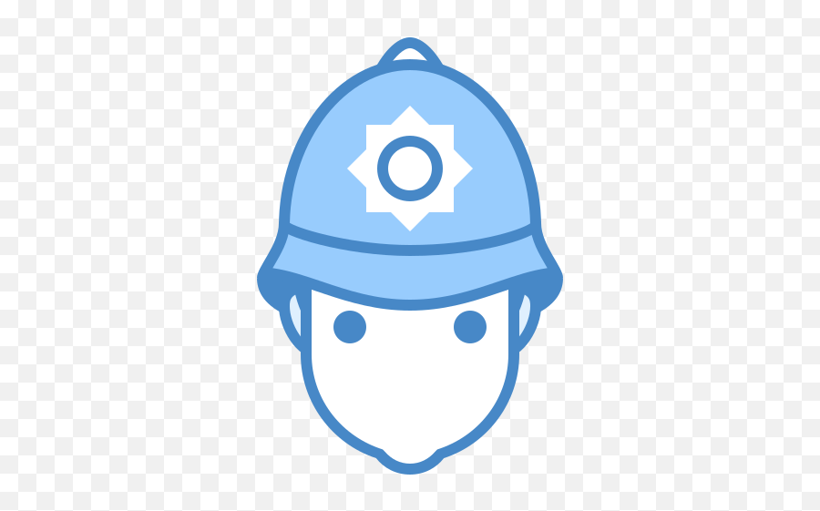 British Police Officer Icon In Blue Ui Style - Dot Png,Brits Icon