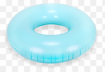 Bright Turquoise Round Tube Pool Float - Inflatable Png,Pool Float Png
