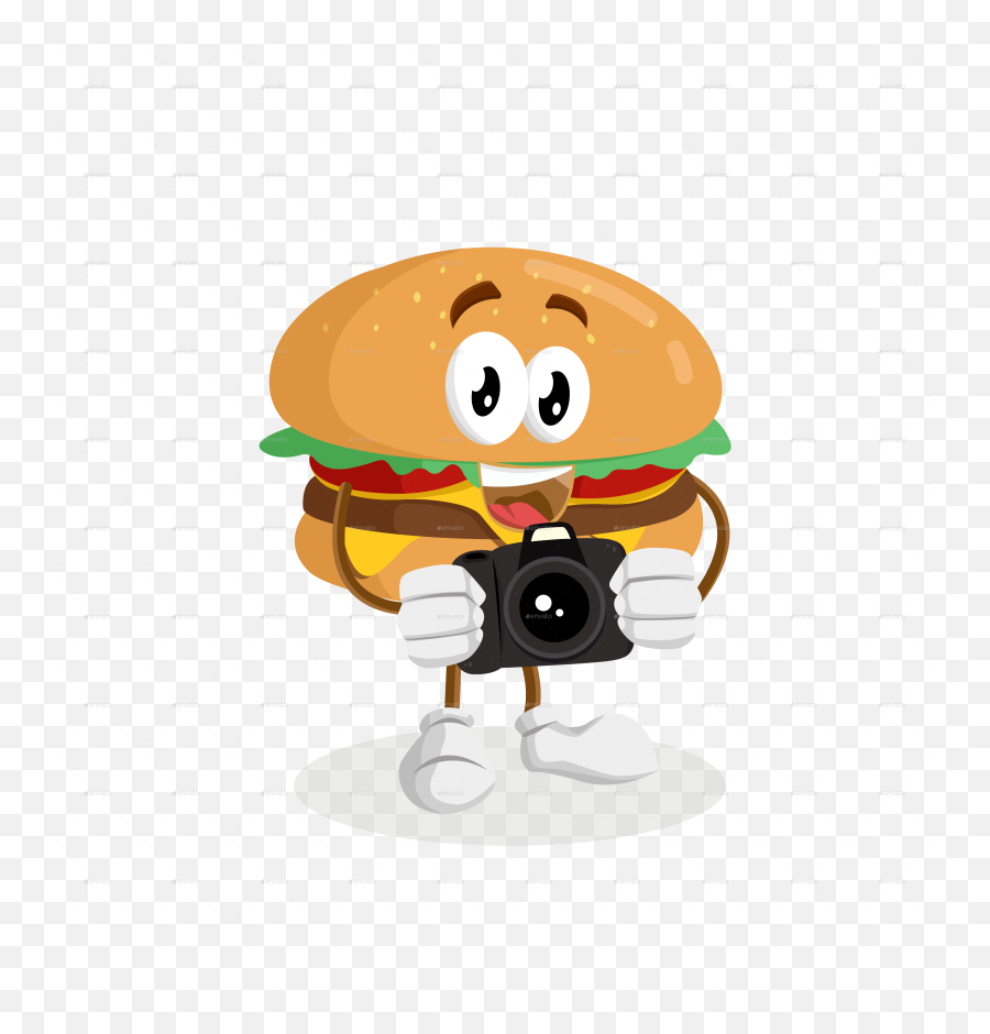Burger Mascot By Artsawomateng Graphicriver - Burger Mascot Png,Ashamed Icon