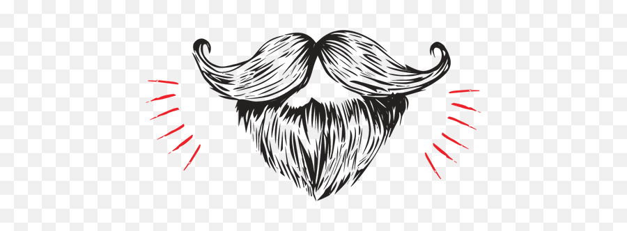Beard U0026 Stache Doctor Lip Bangs - Language Png,Mustache Icon For Facebook