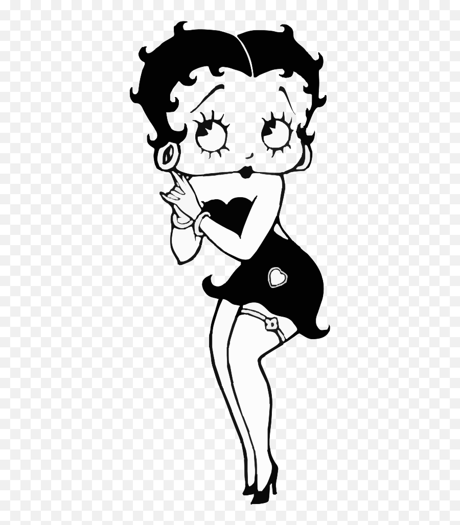 Betty Boop Svg Clip Arts Download Download Clip Art Png Betty Boop Black And Whitejessica