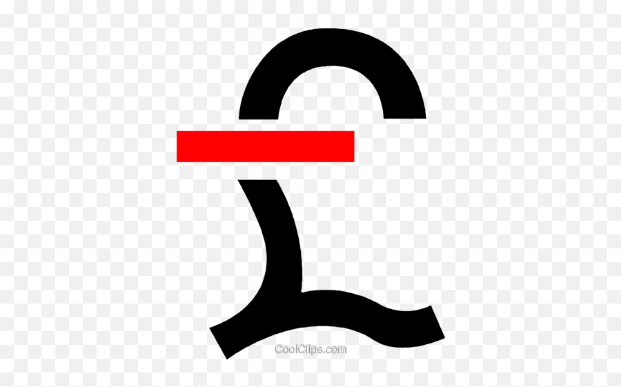 British Pound Sign Royalty Free Vector Clip Art Illustration Png Strikethrough Icon