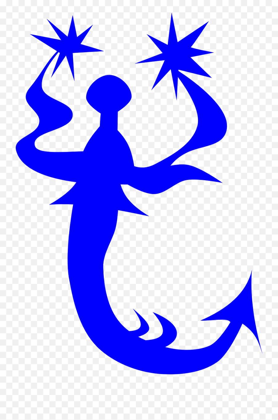 Weather Vane Blue - Clip Art Png,Mermaid Silhouette Png