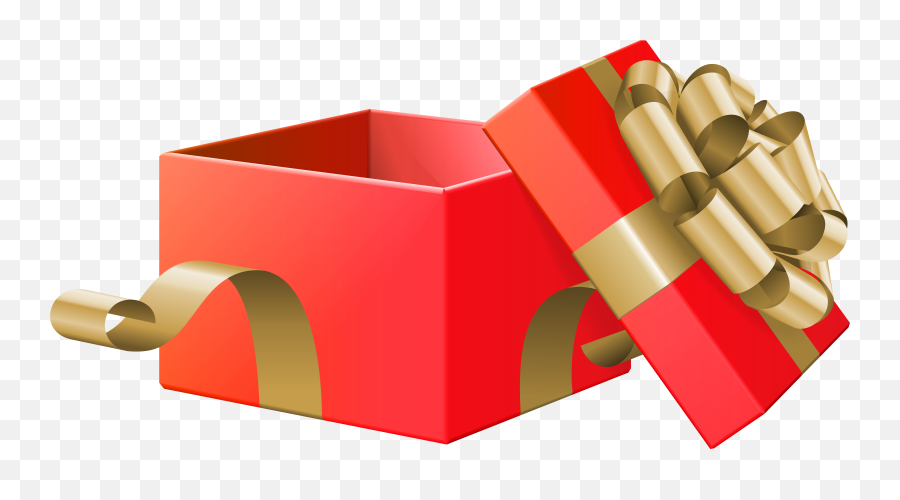 Transparent Open Christmas Present Clipart - Gift Box Clipart Open Png,Christmas Present Transparent