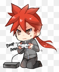 Hot Anime Girl Png - Anime Playing Video Games Png,Hot Anime Girl Png