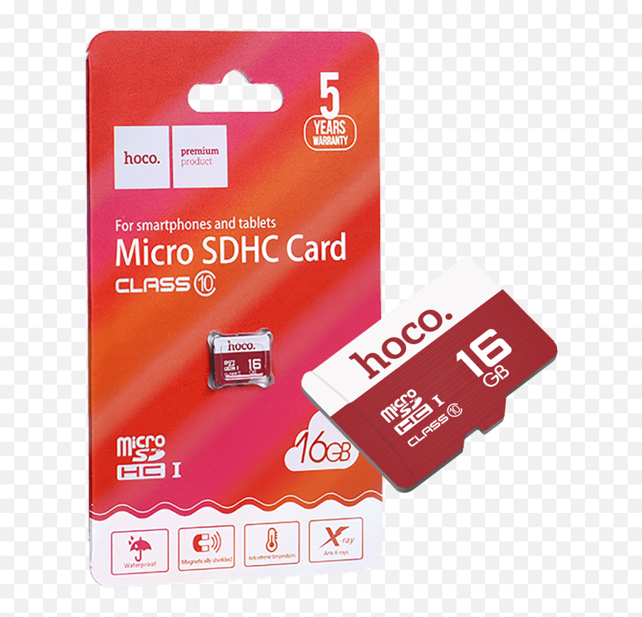 Hoco 16gb Class 10 Micro Sd Card - Memory Card Png,Sd Card Png