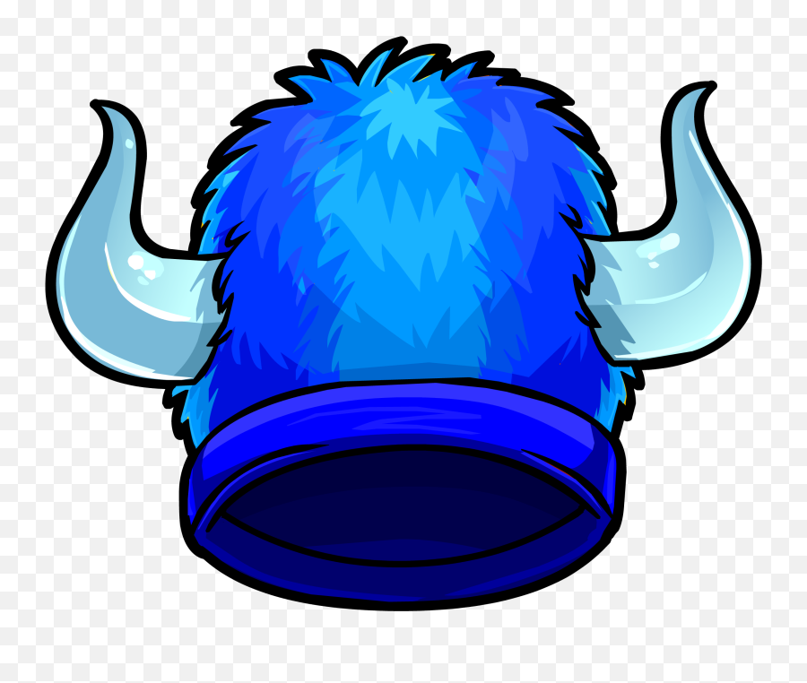 Download Blue Fuzzy Viking Hat - Club Penguin Blue Viking Vikings Png,Viking Helmet Logo