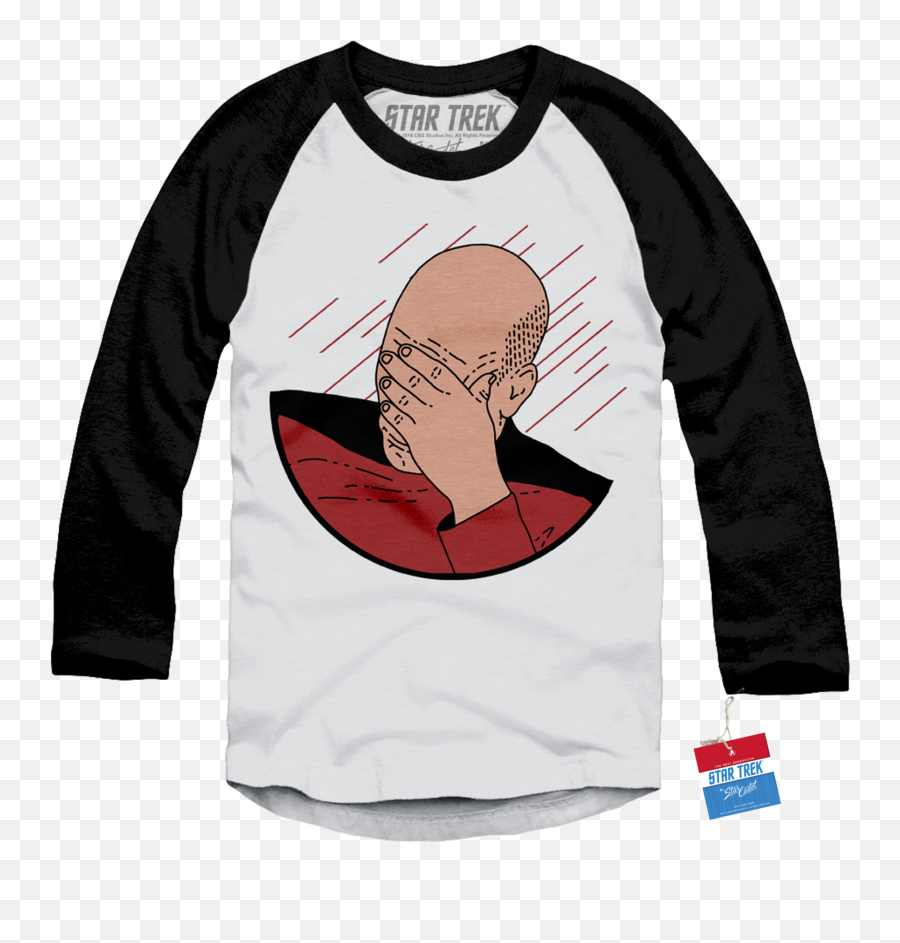 Star Trek - Face Palm Baseball Tee Png,Face Palm Png