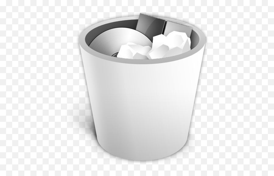 Trash Can Png - Trash Bin Icon Png White,Trash Can Transparent Background