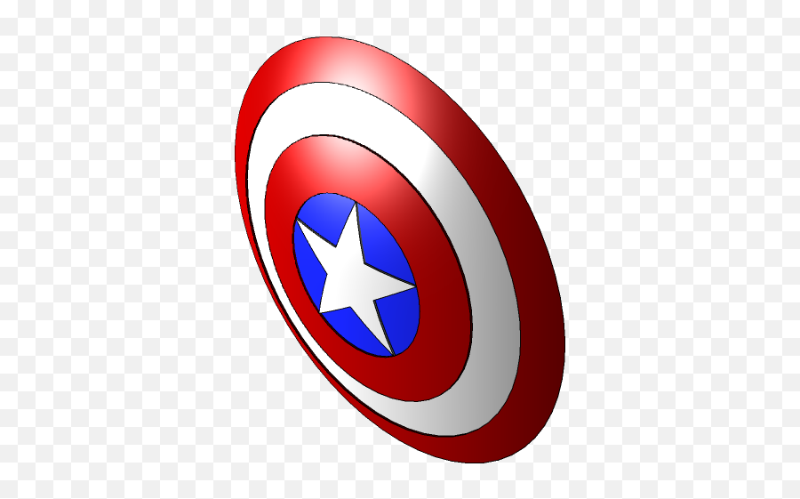 Captain America Shield 3d Cad Model Library Grabcad - Captain America Png,Captain America Shield Png