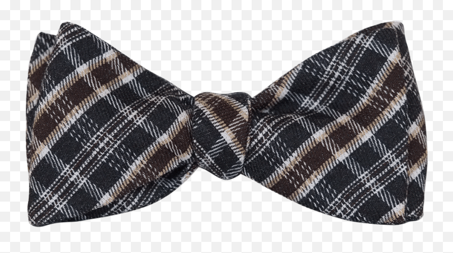 Old Fashioned Bow Tie - Brown Plaid Png,Bow Tie Png