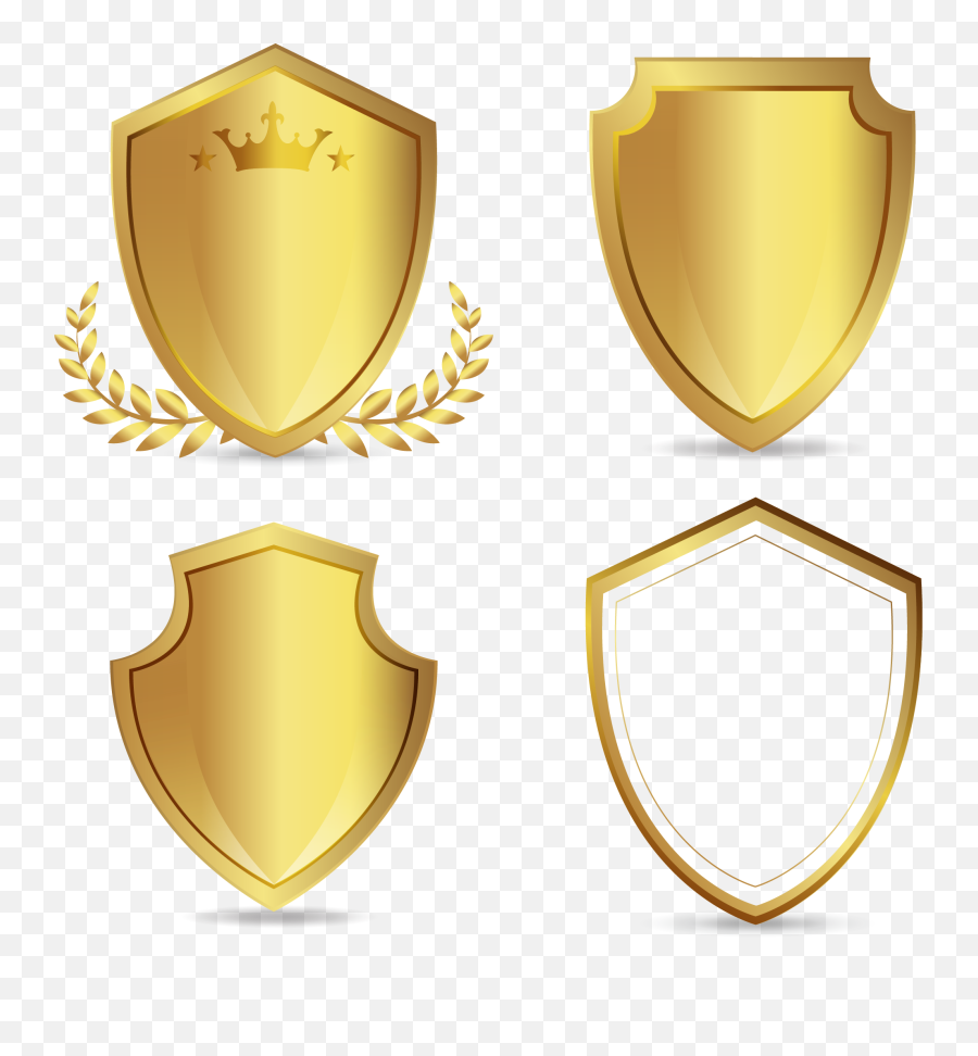 Euclidean Vector Golden Shield Hand - Transparent Png Shield Logo Vector,Shield Shape Png