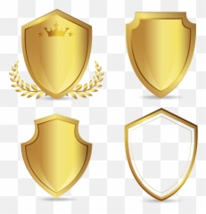 Euclidean Vector Golden Shield Hand - Transparent Png Logo