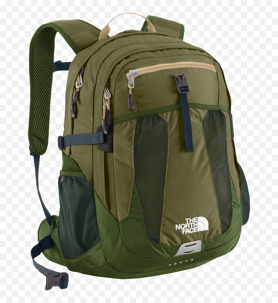 Download The North Face Recon Burnt Olive Green Png Image - North Face Backpack Olive Green,The North Face Logo Png