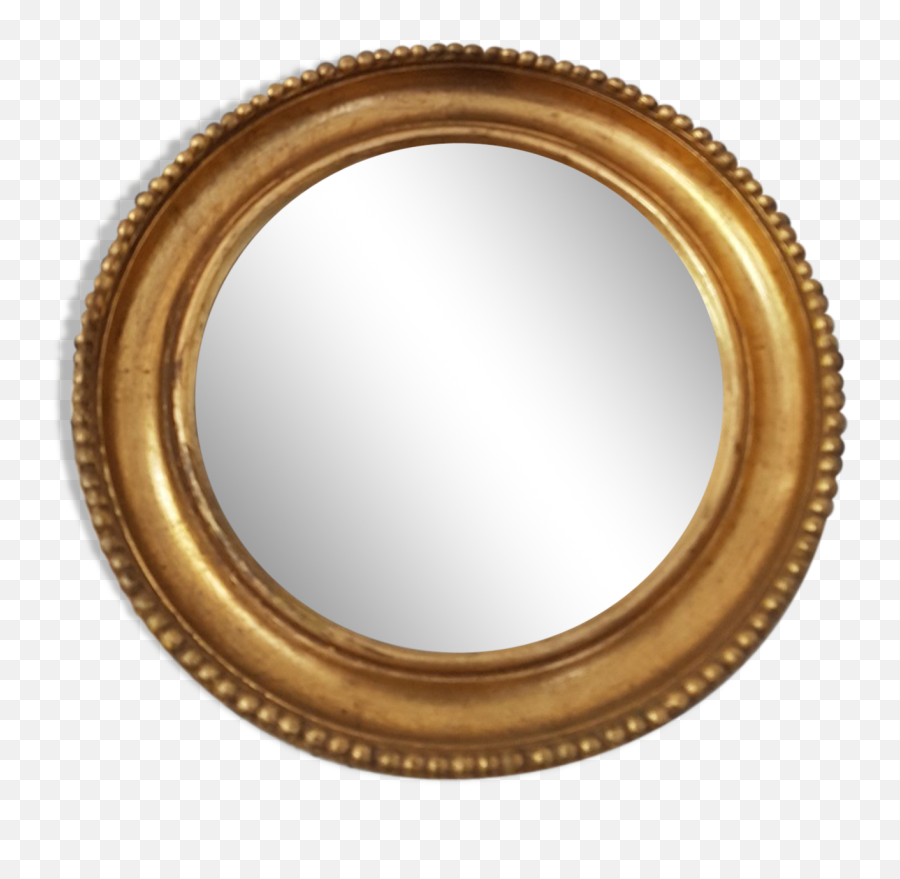 Golden Round Mirror - Circle Png,Mirror Png