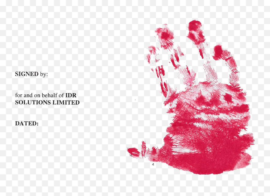 We Called Idrsolutions - Hand Png,Handprint Png