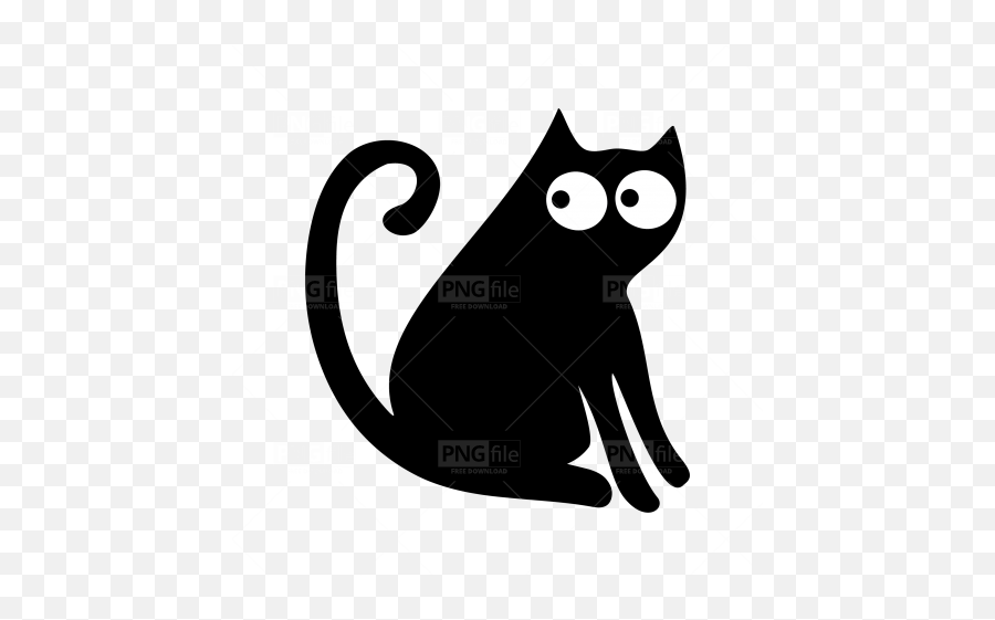 Cute Funny Black Cat Silhouette Png - Ew People Cat Svg,Cat Silhouette Png