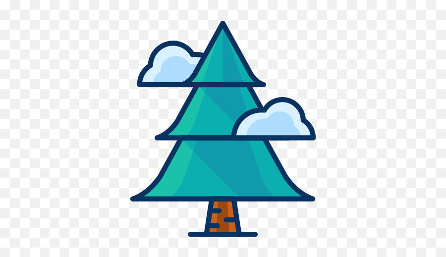 Christmas Forest Pine Tree Cloud Icon - Icon Png Winter Icon,Pine Tree Png