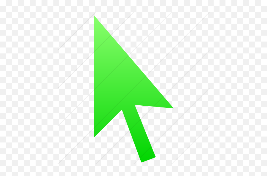 Iconsetc Simple Ios Neon Green Gradient Classica Mouse - Vector Mouse Arrow Png,Mouse Pointer Png
