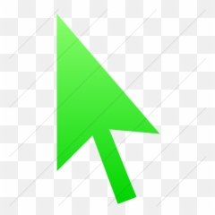 Iconsetc Simple Ios Neon Green Gradient Classica Mouse - Vector Mouse Arrow Png