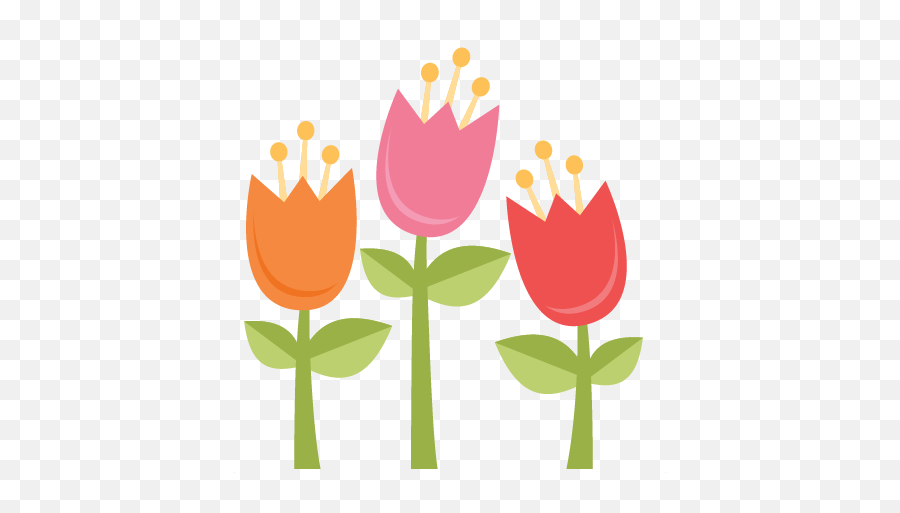 Download Clipart Spring Svg Scrapbook Cut File Cute - Cute Tulip Clip Art Png,Spring Clipart Png