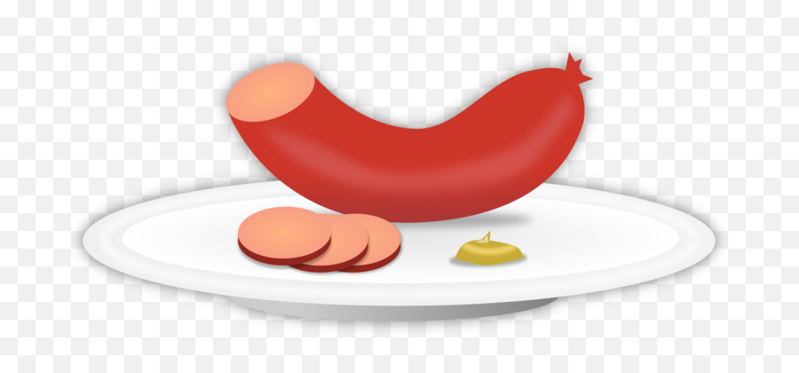 Food Meal Mustard Sausage Plate - Sausage Png,Food Plate Png