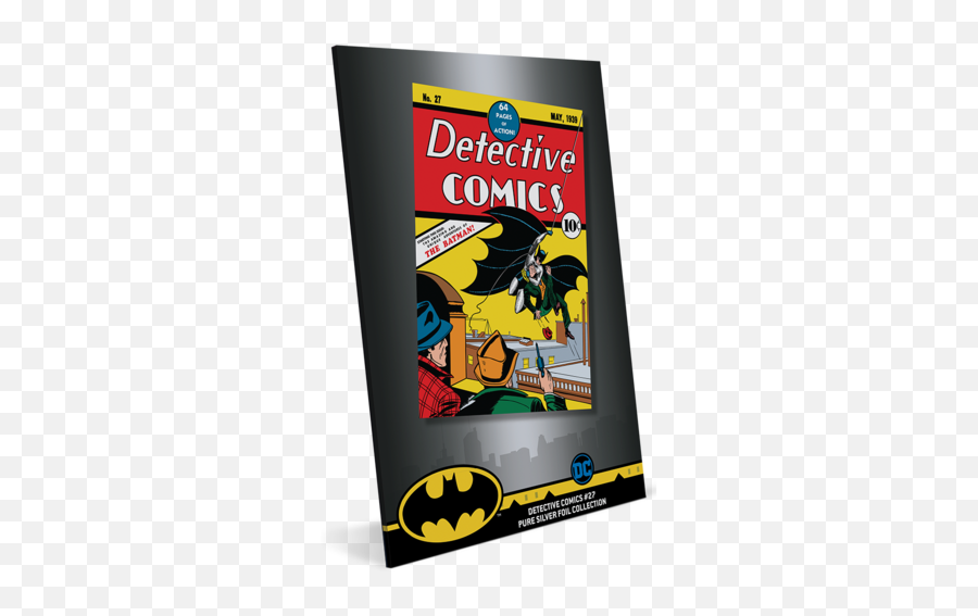 Detective Comics 27 35g Pure Silver Foil New Zealand Mint - Detective Comics 27 1939 Png,Batman Comic Png
