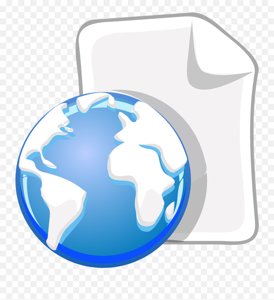 Paper Globe World - Clip Art Png,Earth Icon Png