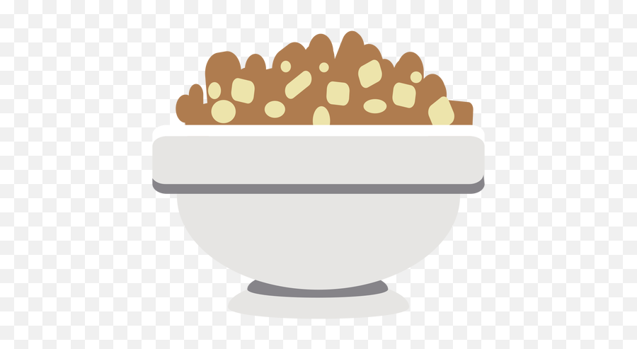 Bowl Cereal Flat - Clip Art Png,Bowl Of Cereal Png