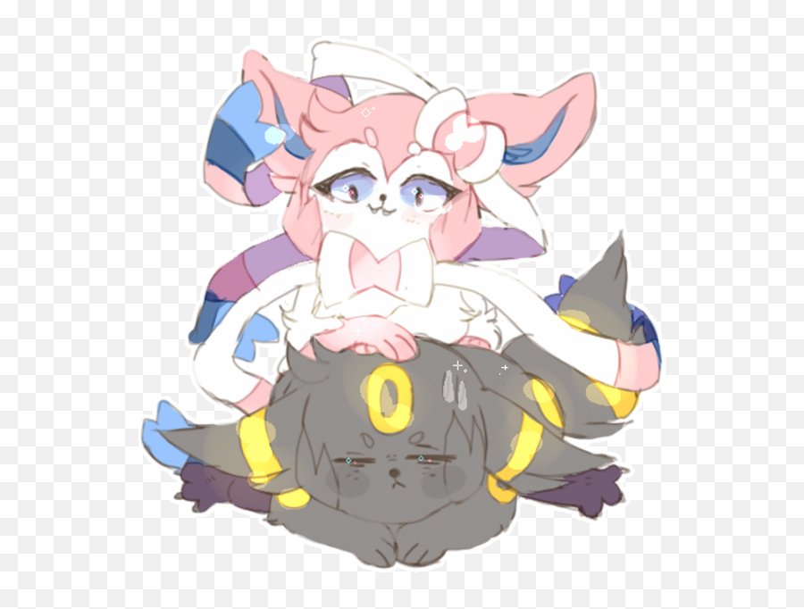 Sylveon Umbreon - Umbreon Eevee And Sylveon Png,Umbreon Png