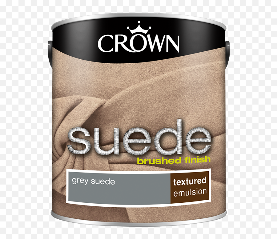 Grey Suede - Textured Matt Suede Crown Paints Tin Png,Paint Texture Png