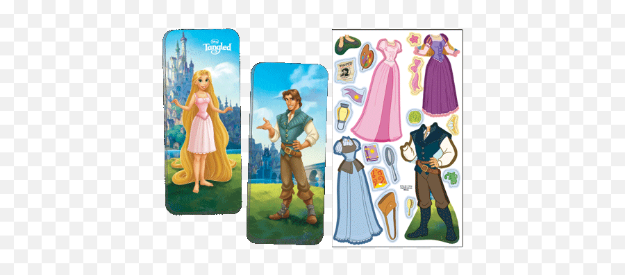 Magnetic Fun Mini Tin Disney Princess - Tangled Paper Doll Princess Disney Png,Tangled Png