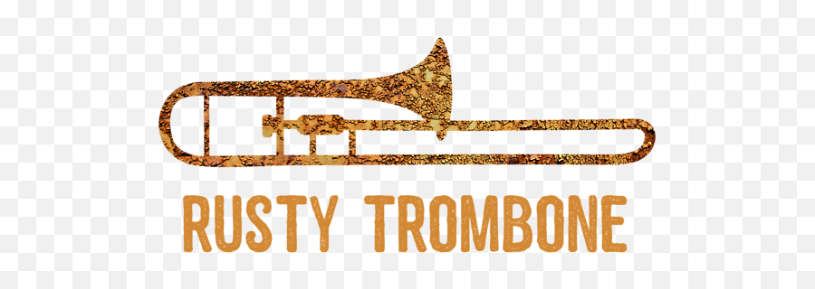 Rusty Trombone Womenu0027s T - Shirt Types Of Trombone Png,Trombone Transparent
