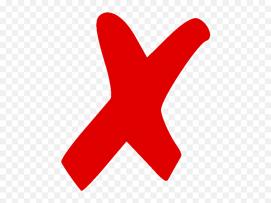 X Mark Symbol Cross Clip Art - Red X Png,Cross Out Transparent Background