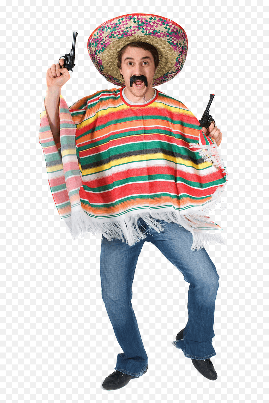 Sombrero Transparent Png - Clip Transparent Adult Rainbow Mexican Theme Party Costumes,Sombrero Transparent
