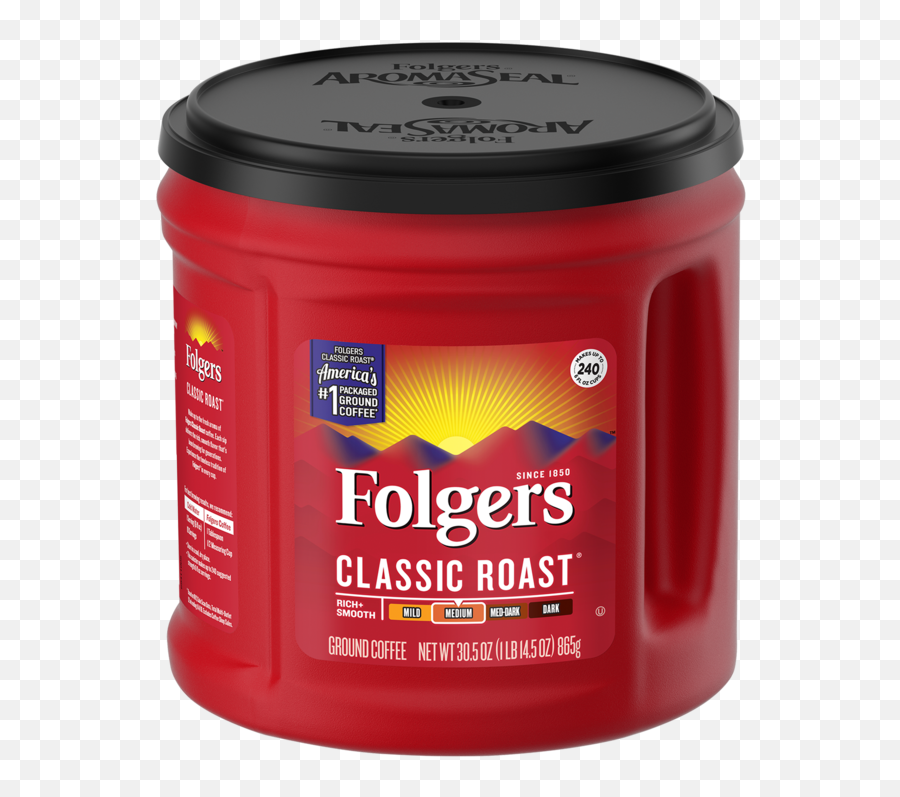 Classic Roast Coffee - Folgers Coffee 51 Oz Png,Folgers Logo