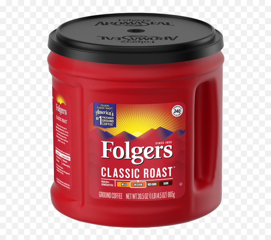 Classic Roast Coffee - Folgers Coffee 51 Oz Png,Folgers Logo - free