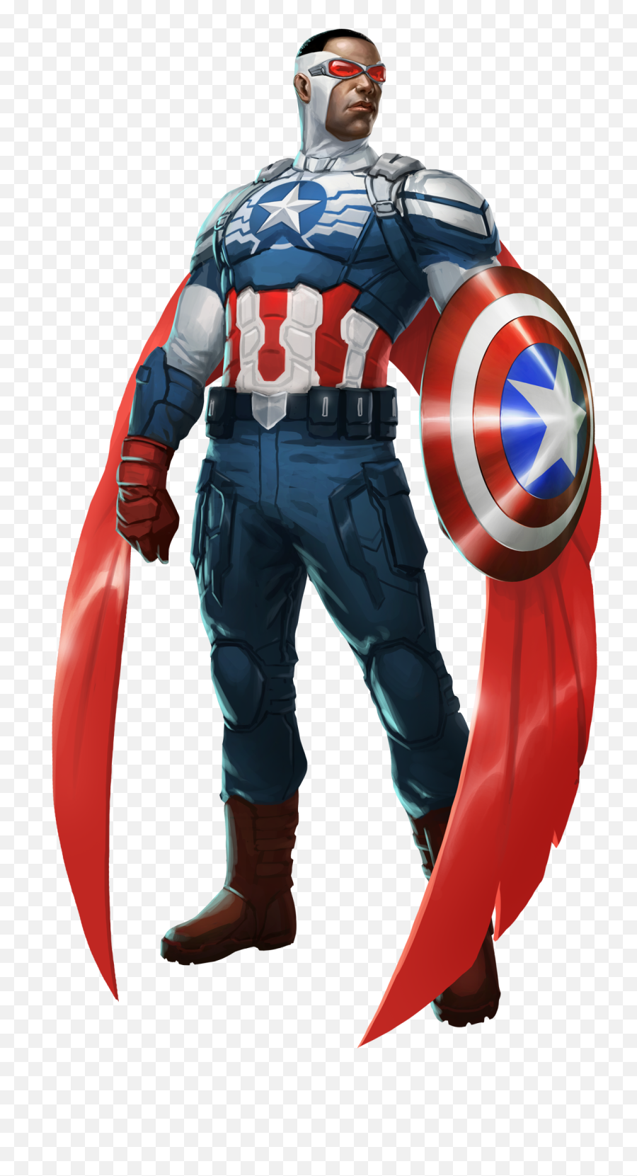 Marvel Puzzle Captain America - Falcon In Captain America Suit Png,Falcon Marvel Png