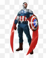 Marvel Puzzle Captain America - Falcon In Captain America Suit Png,Falcon Marvel Png
