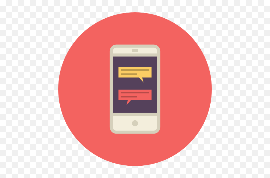 Mobile Chat Conversation Free Icon Of Flat Retro - Chat Conversation Icon Png,Conversation Icon Png