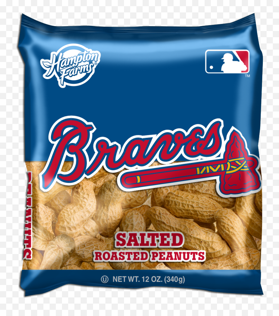 Atlanta Braves Salted In - Shell Peanuts 12oz Bags Case Of 18 Cardinals Peanuts Png,Atlanta Braves Png