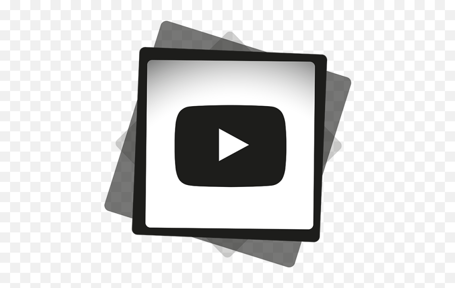 Youtube Black White Icon Social Media Png And - Twitter Icon Black And White Small,Youtube Black Png