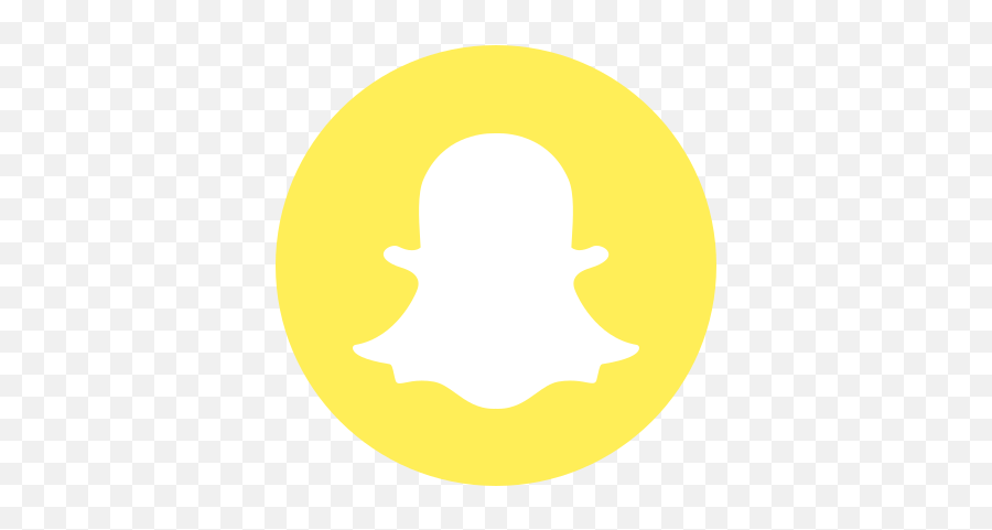 Snapchat Circled Logo Icon - Transparent Circle Snapchat Png,Circle Icon