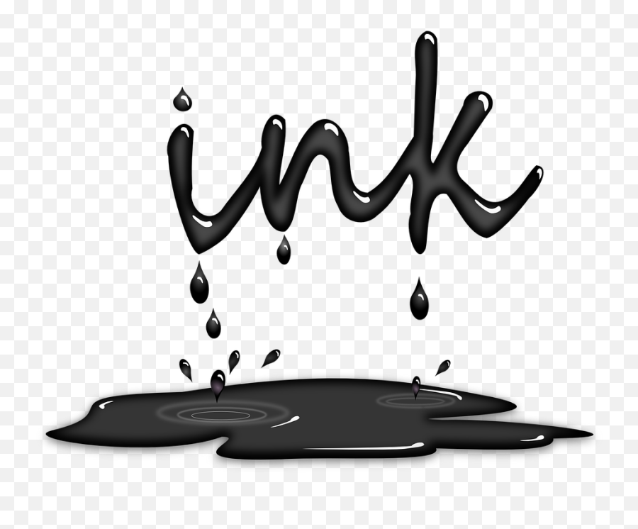Ink Dripping Png 2 Image - Dripping Paint Into Puddle,Water Drip Png