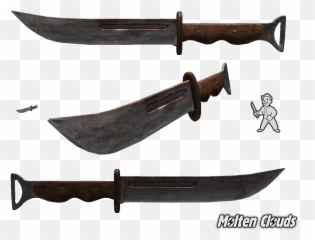 New Vegas - Fallout 1 Knife Mod png