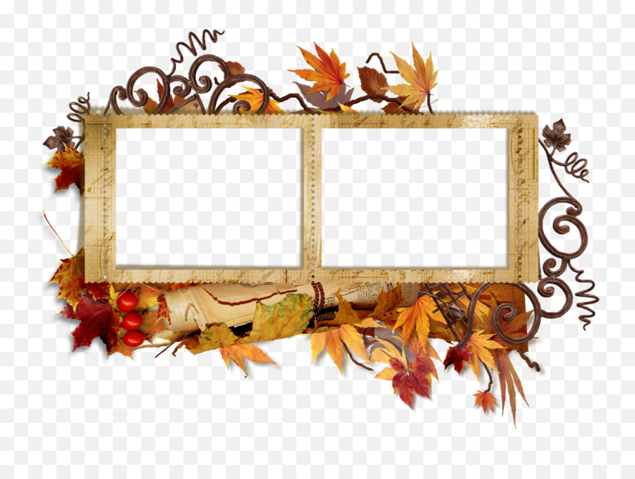 Fall Transparent Png Frame - Frames For Collage Png,Fall Frame Png
