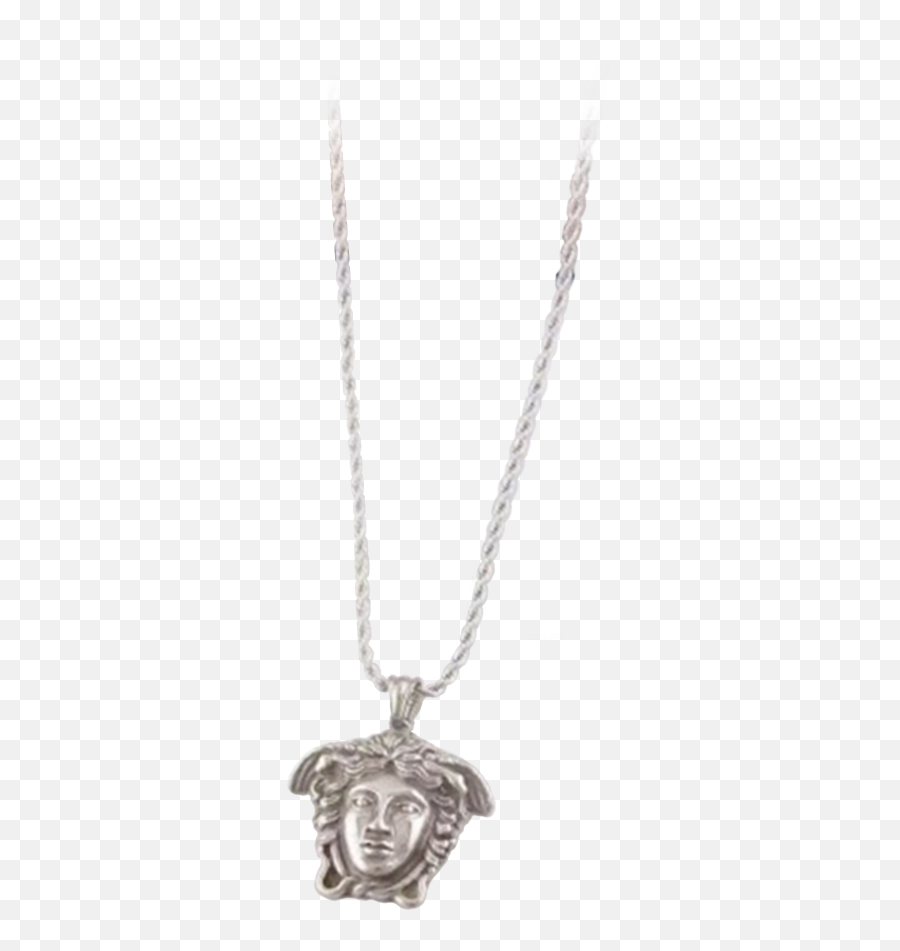 Vintage Versace Medusa Necklace - Solid Png,Versace Icon Chain Necklace
