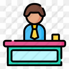 Front Desk - Free people icons Icon Desk Png